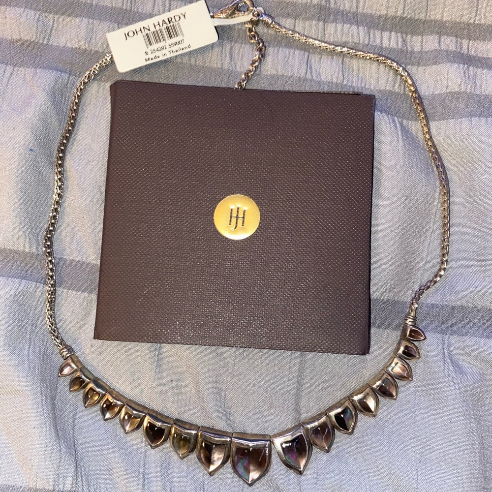 John Hardy Silver Black Pearl Necklace